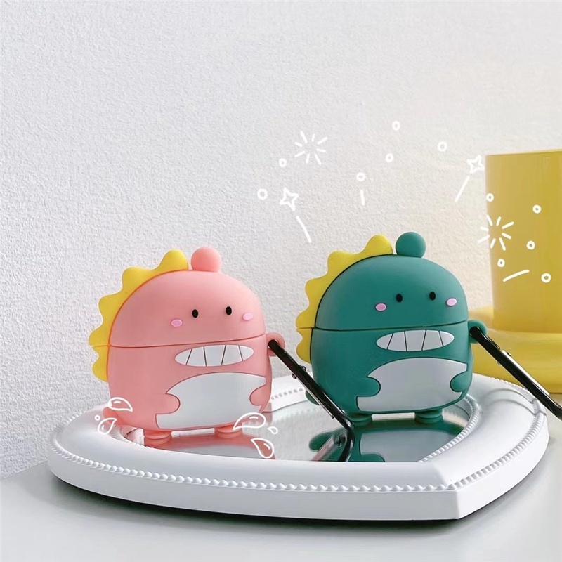 Vỏ Bảo Vệ Hộp Sạc Tai Nghe Lenovo LP40 Pro Chất Liệu Mềm Hình Chú Gấu Dễ Thương