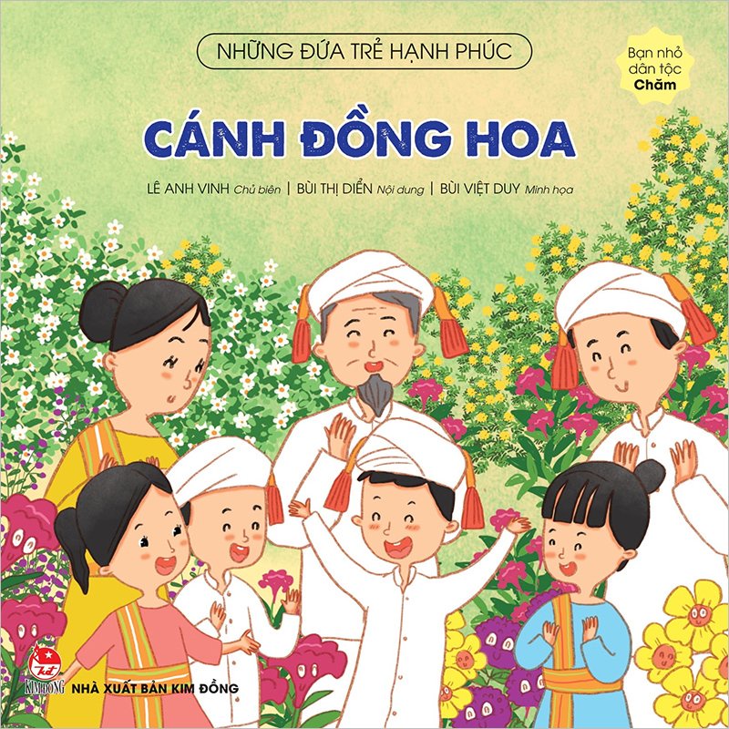 Sách - Những đứa trẻ hạnh phúc - Cánh đồng hoa - Bạn nhỏ dân tộc Chăm