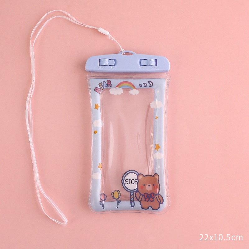 Túi Chống Nước Điện Thoại Túi Đựng Điện Thoại Chống Nước Đi Bơi, Đi Biển, Đi Mưa Gấu Butter Milk - Minh An Saigon