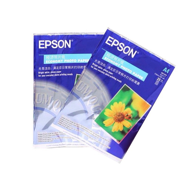 Giấy In Ảnh A4 EPSON Hoa Cúc Định Lượng 200Gsm Giấy Bóng 1 Mặt - 20 Tờ/ 1Ream