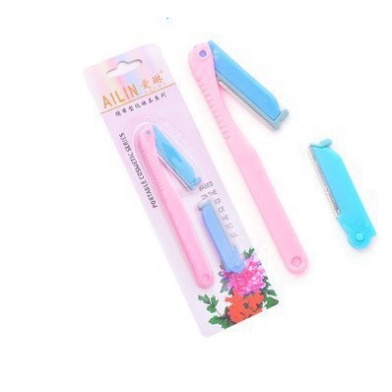 [Bộ 2 Lưỡi] Dao Cạo Lông Mày Ailin Sắc Bén - Dụng Cụ Tỉa Lông Mày, Tóc Mái tiện lợi