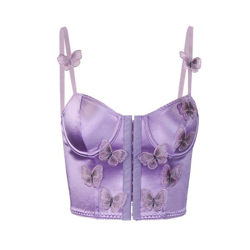 Áo Lót Corset Họa Tiết Bướm 3D Thời Trang Mùa Hè Cho Nữ