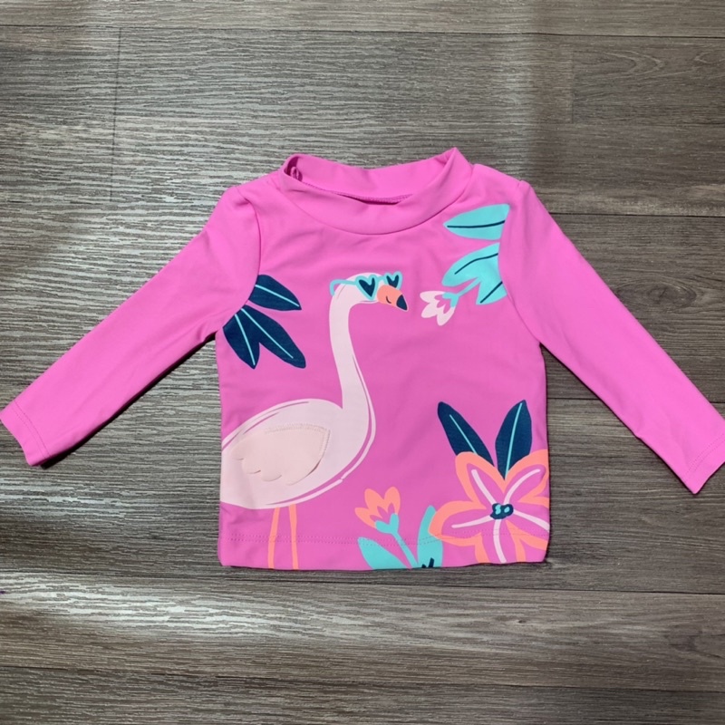 Áo Bơi Bé Gái Tay Dài Thiên Nga Hồng Hàng Xuất Xịn Carter's (3-9m)