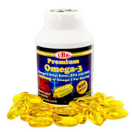 Viên uống UBB PREMIUM OMEGA 3 – Hỗ trợ giúp sáng mắt, bổ não (Hộp 60 viên)