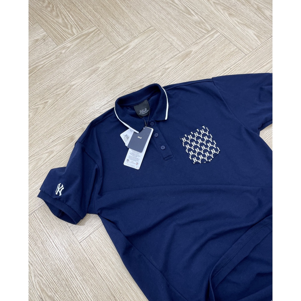 Áo polo MLB tay ngắn hiện đại Monogram