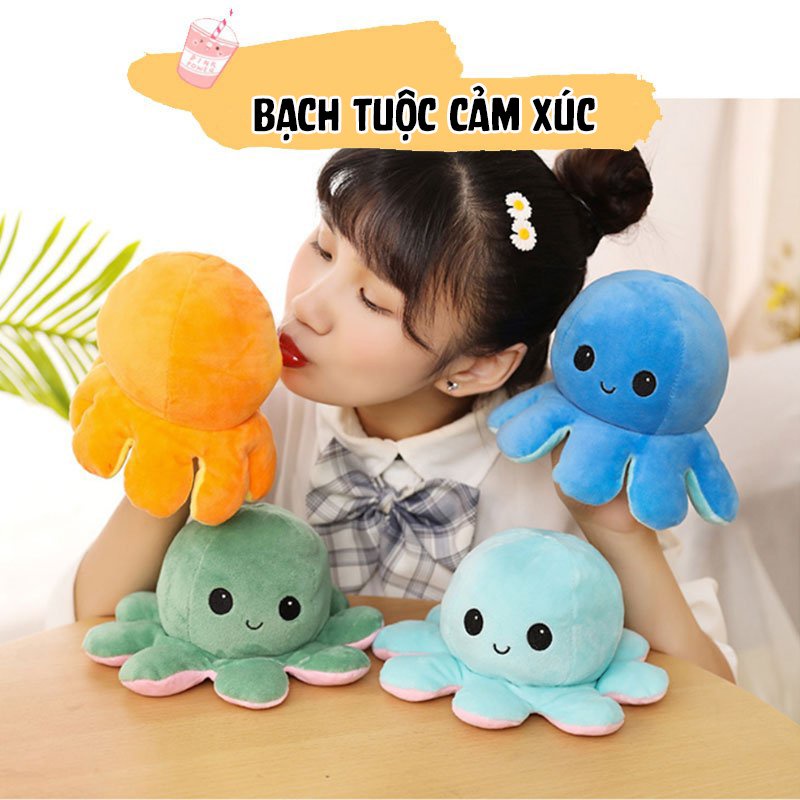 Gấu Bông Bạch Tuộc Cảm Xúc 2 Mặt