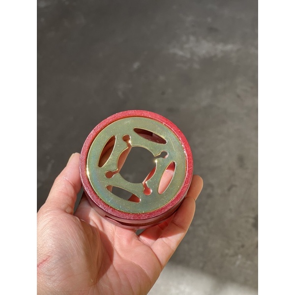 Bếp nến - Bếp nấu ăn mini - Hinh tròn mặt kim loại hoa văn