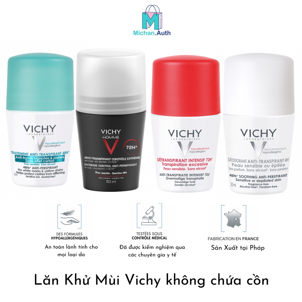 Lăn Khử Mùi Vichy 50ml