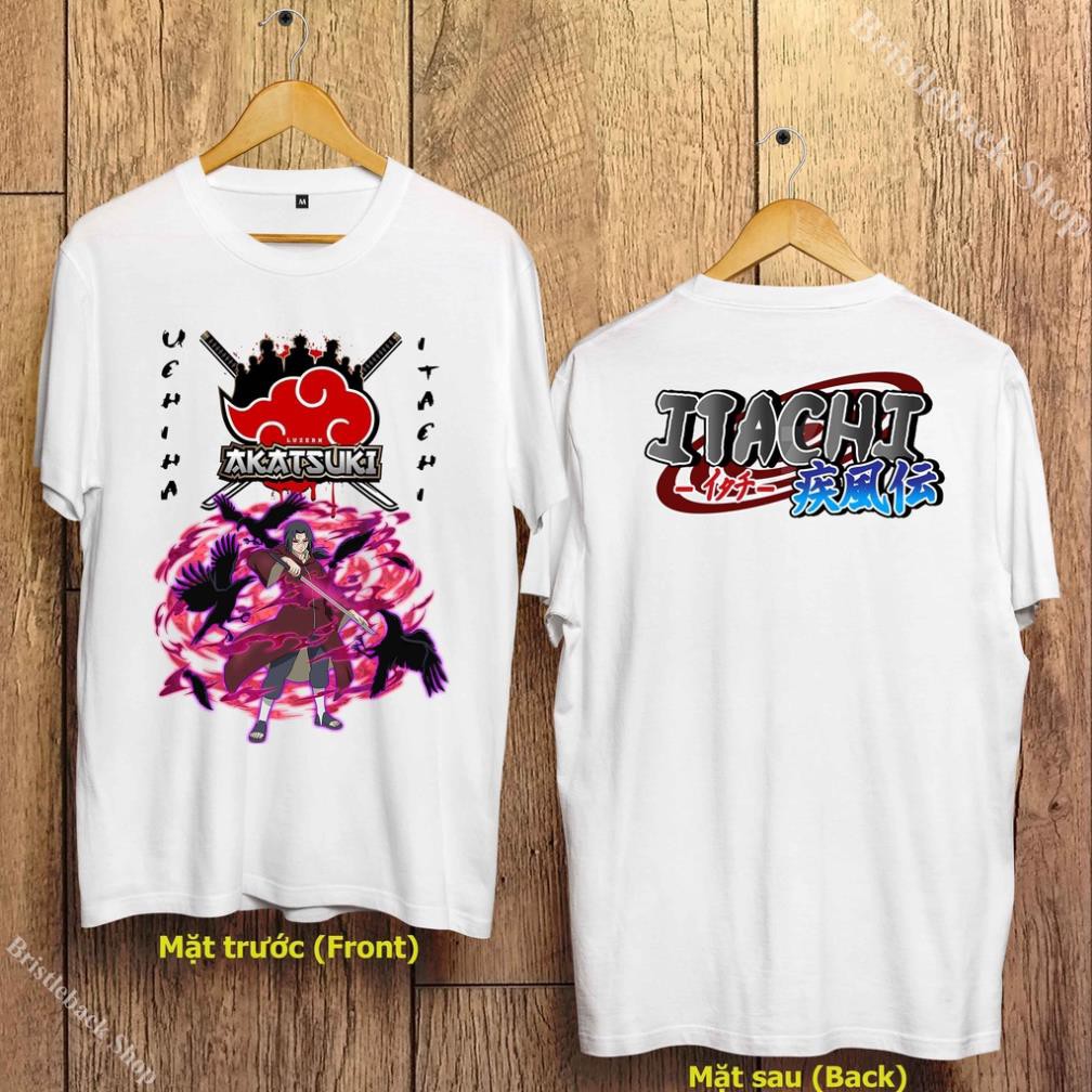[UY TÍN]🎀 Áo Uchiha Itachi - Áo Naruto - Itachi T-Shirt - Akatsuki T-Shirt siêu rẻ - UIC-030