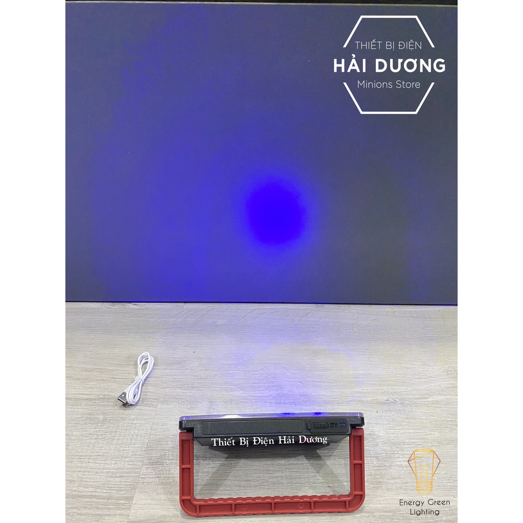 Pha Led Gz010 Siêu Sáng Pin Sạc Tích Điện Nhỏ Gọn Khi Dã Ngoại - 5 Chế Độ Sáng - Dung Lượng Pin Lớn - Có Video