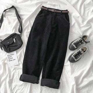 Quần Nhung Gân Ulzzang