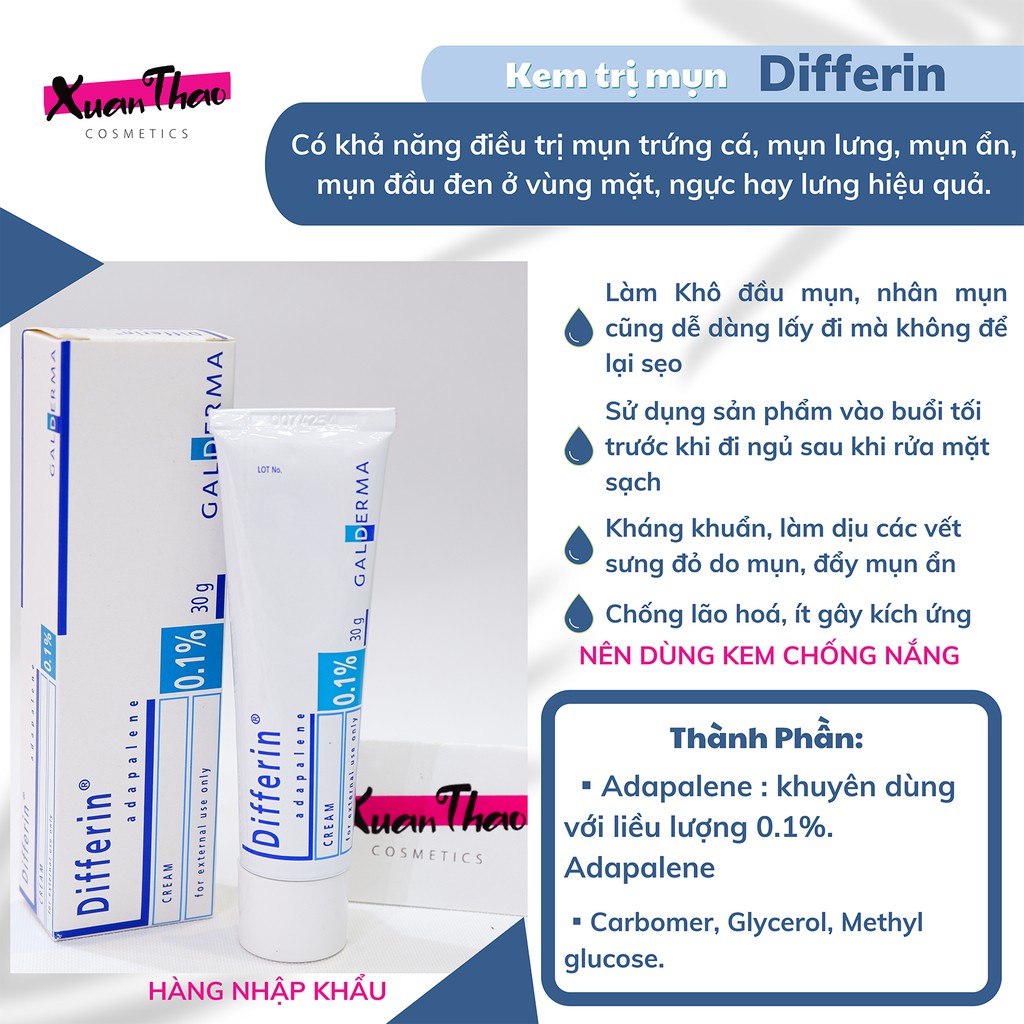 Giảm Mụn Diferin, Giảm Thâm, Dưỡng Da | BigBuy360 - bigbuy360.vn