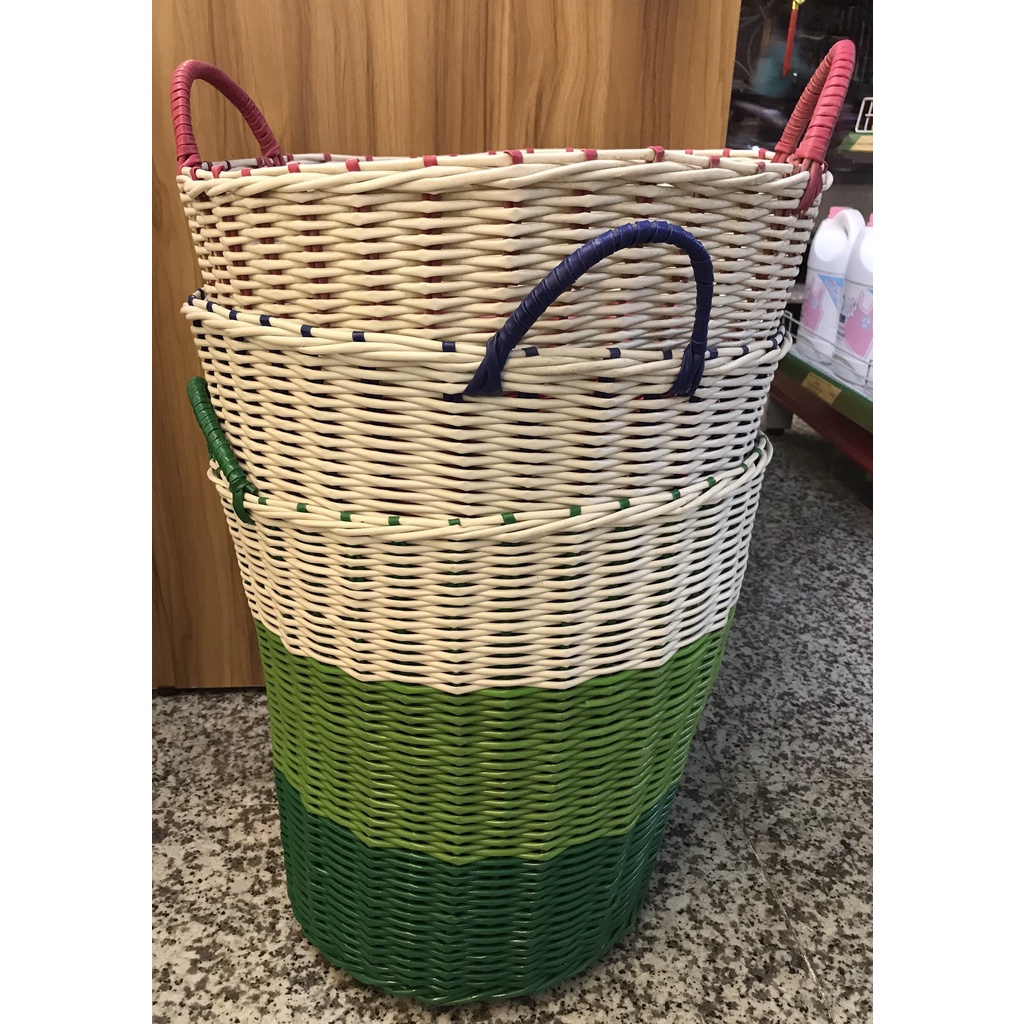 Giỏ đựng đồ giặt Homestar đan sợi nhựa size lớn