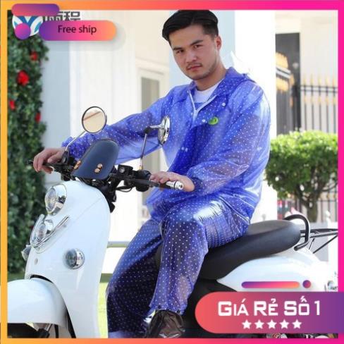 FREE SHIP ^XẢ LỖ XIN ĐÁNH GIÁ^Áo mưa bộ chấm bi-HÀNG ĐẸP ,LOẠI 1^