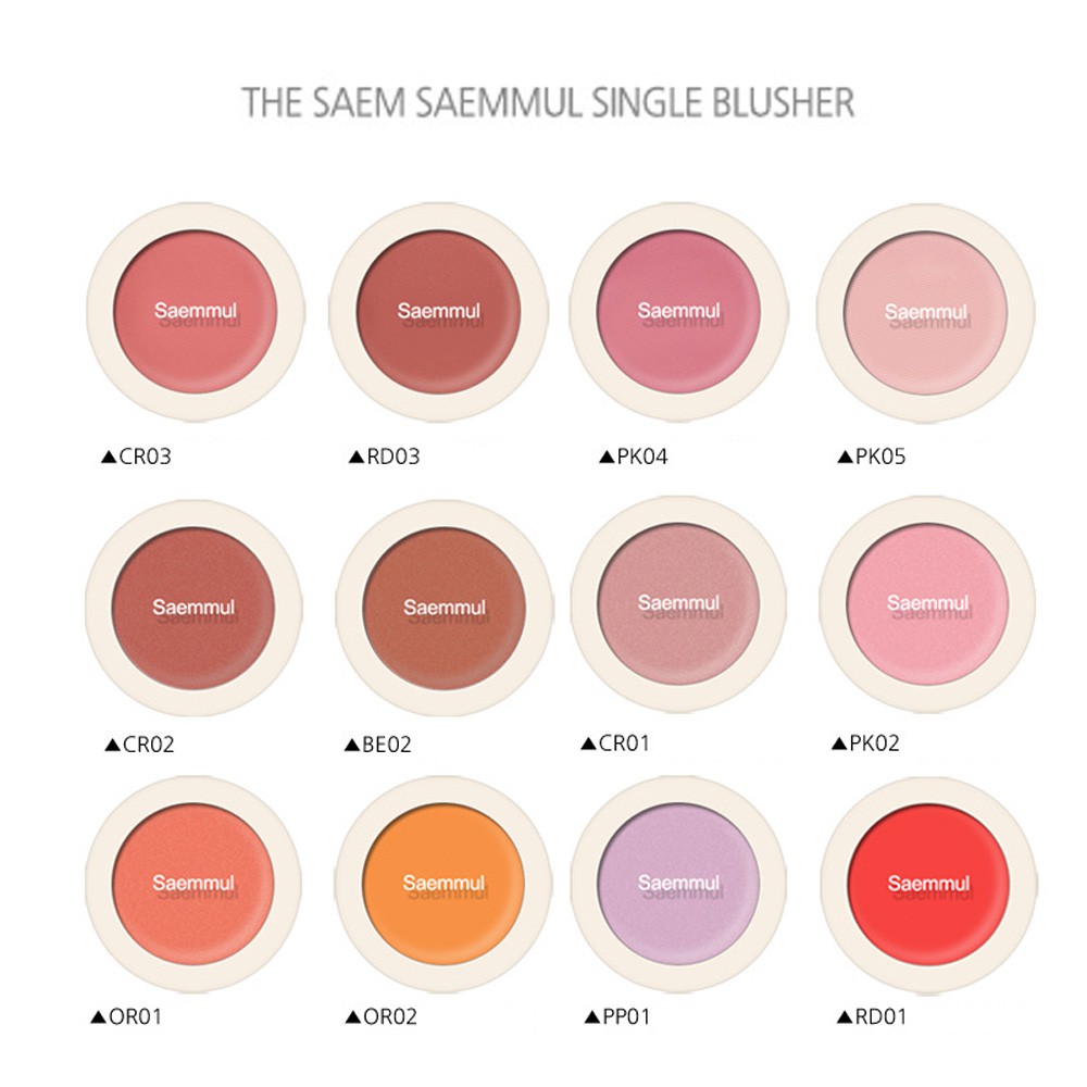 [CHÍNH HÃNG] Phấn má hồng The Saem Saemmul Single Blusher (5g)