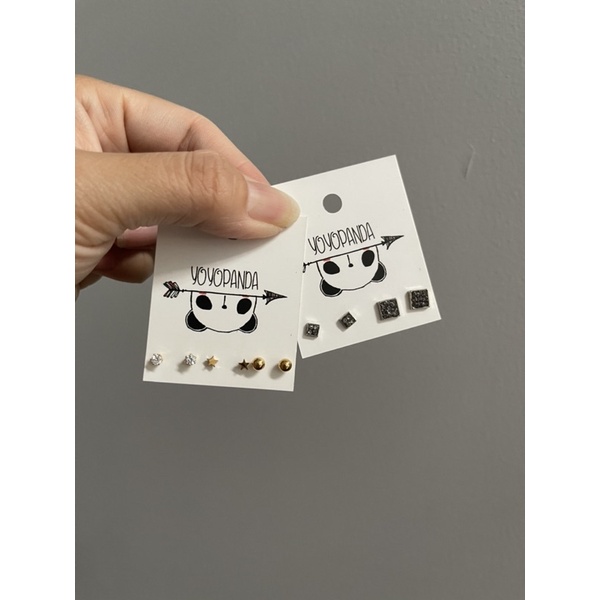 Set bông tai inox titan không ghỉ sét