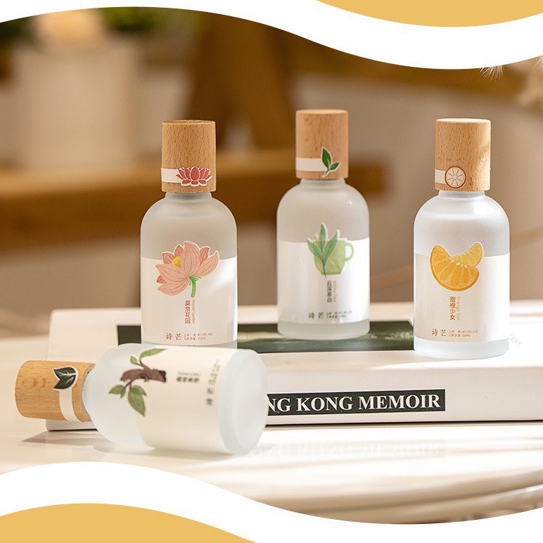 Nước hoa Shimang Trà Thơ Vỏ Mờ Nắp Gỗ Sang Trọng 50ML