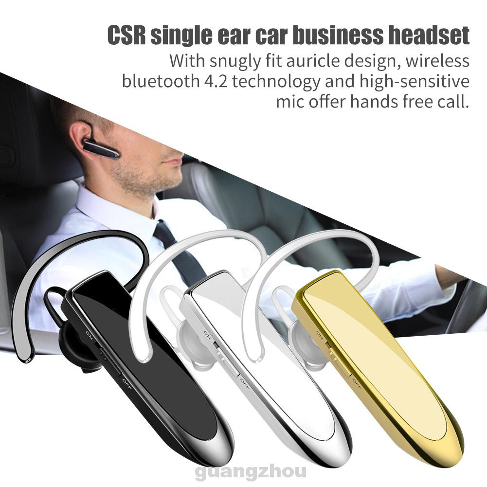 Bluetooth Sports Business Ergonomic With Microphone Ear Hook Handsfree Call For Driver Wireless Earphone
