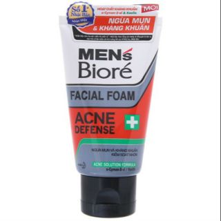 Sữa rửa mặt Bioré Men ngừa mụn 100g