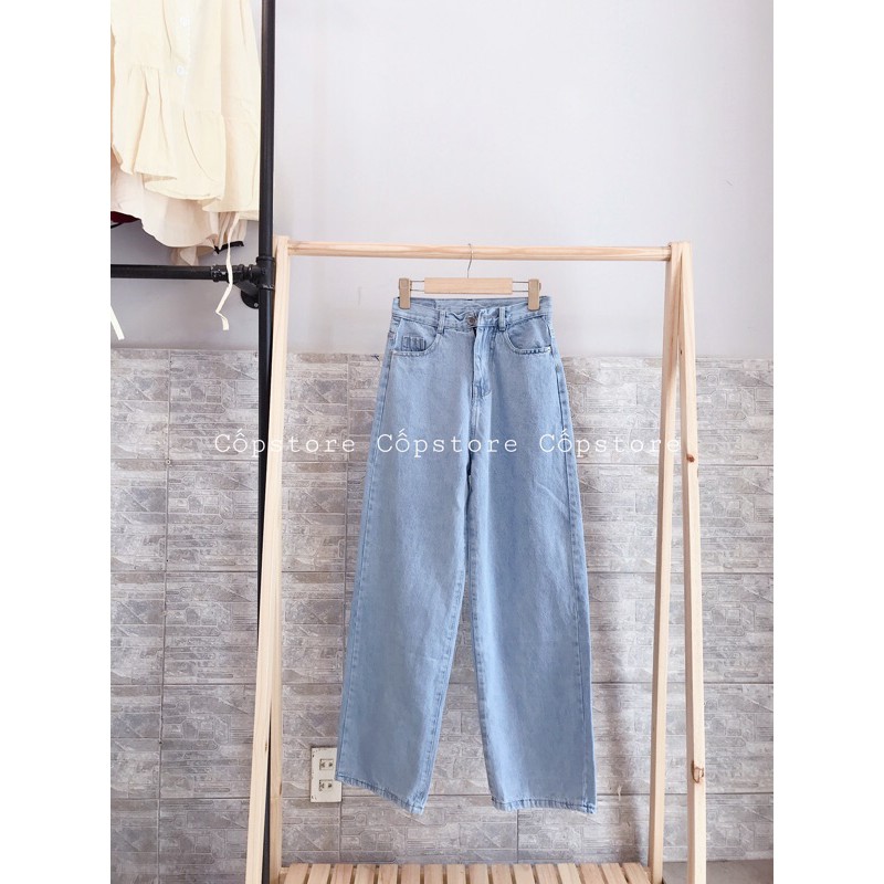 Quần jean ống rộng dài