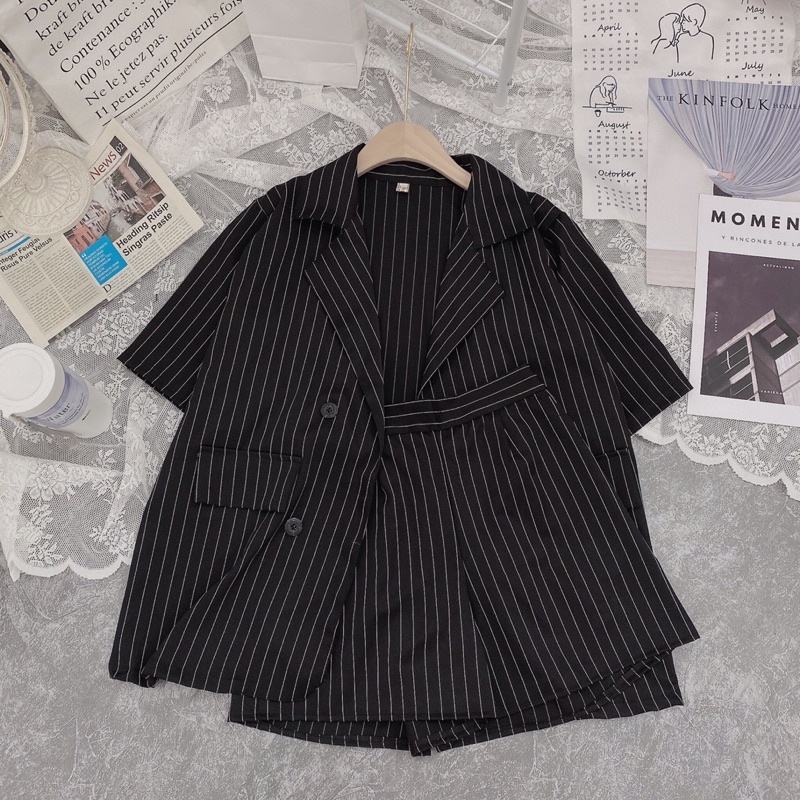 Set BLAZER Mix Quần Sooc Siêu Đỉnh Cho Nữ | BigBuy360 - bigbuy360.vn