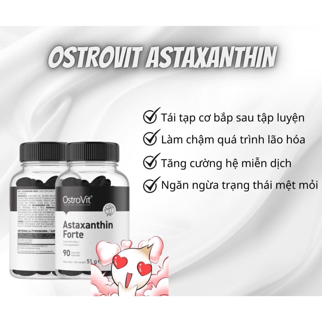 Viên uống Astaxanthin Ostrovitt chống oxi hoá