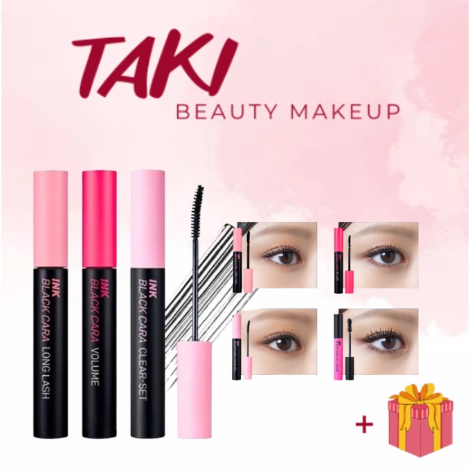 Chuốt Mi Mascara Peripera Ink Black Cara  Làm Cong Mi Tự Nhiên