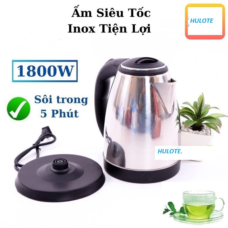 H.Ấm đun nước siêu tốc inox cao cấp dung tích 1,8L là sản phẩm đa năng được mọi người sử dụng, nó có thể dùng để đựng.