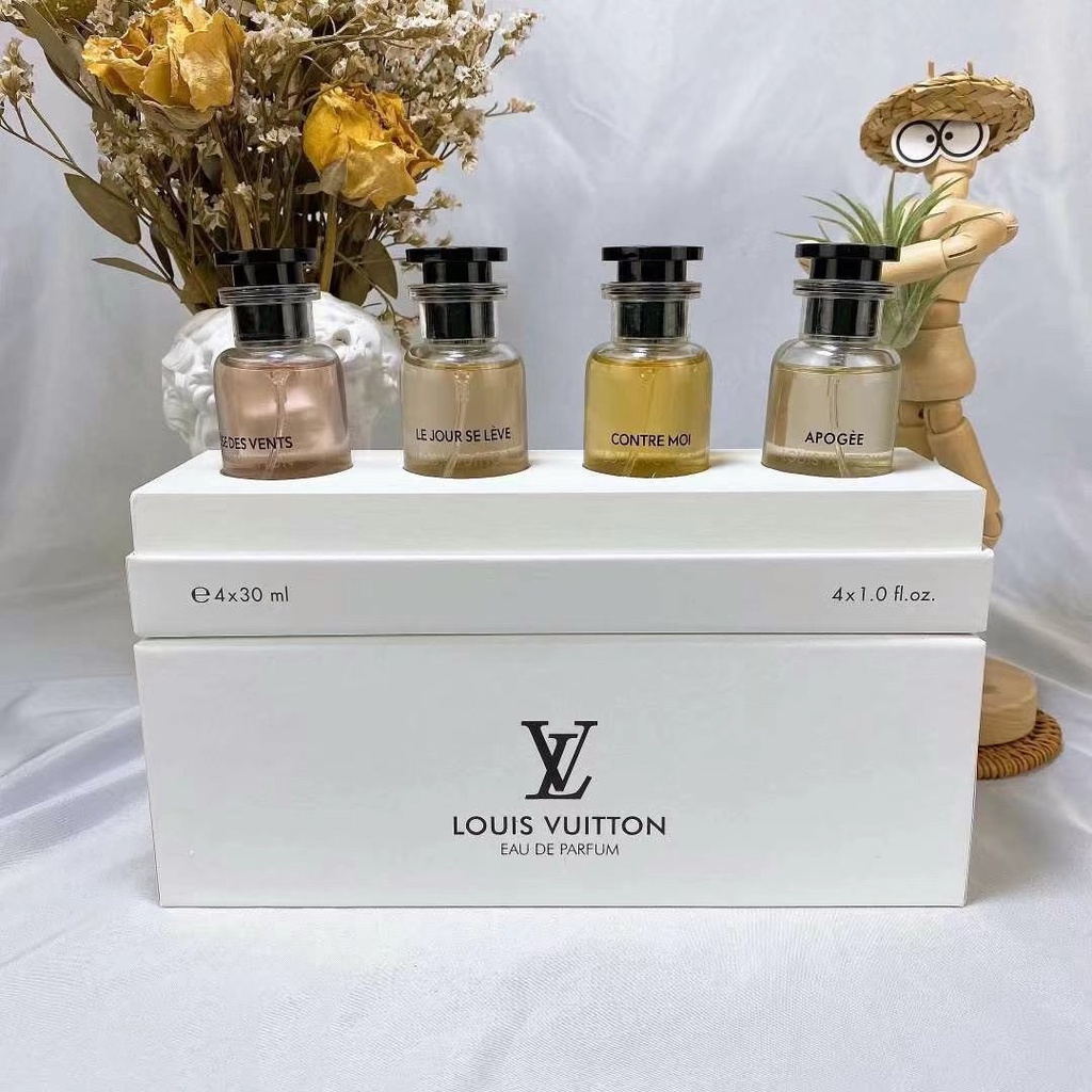 Set hộp chai nước hoa LV có vòi phun dung tích số lượng tùy chọn