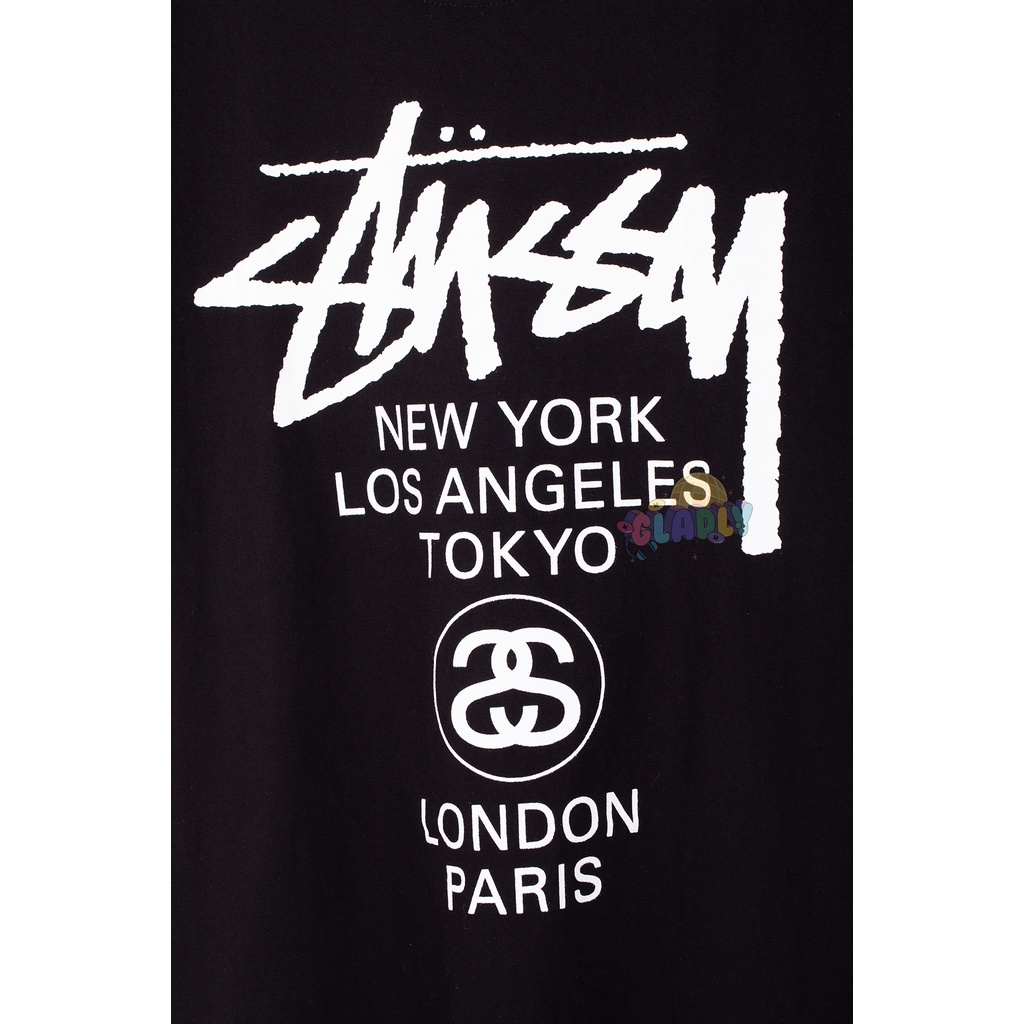 Áo phông Stussy họa tiết WorldTour phiên bản US