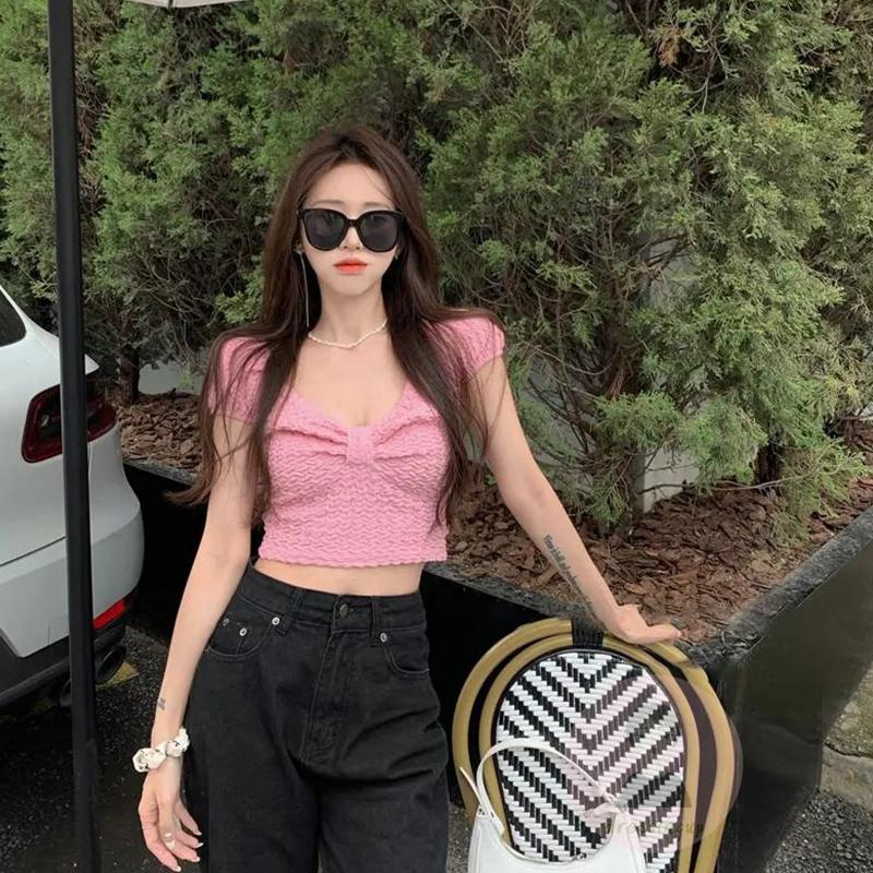 Áo Thun Tay Ngắn Màu Sắc Độc Đáo Dành Cho Nữ