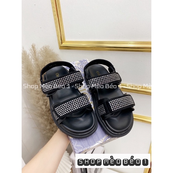 Sandal thể thao cd đế bằng quai đá dán ngang fullbox