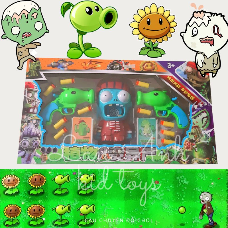 Zombies and Plant, Đồ Chơi Zombies Dùng Pin, Đồ Chơi Bé Trai