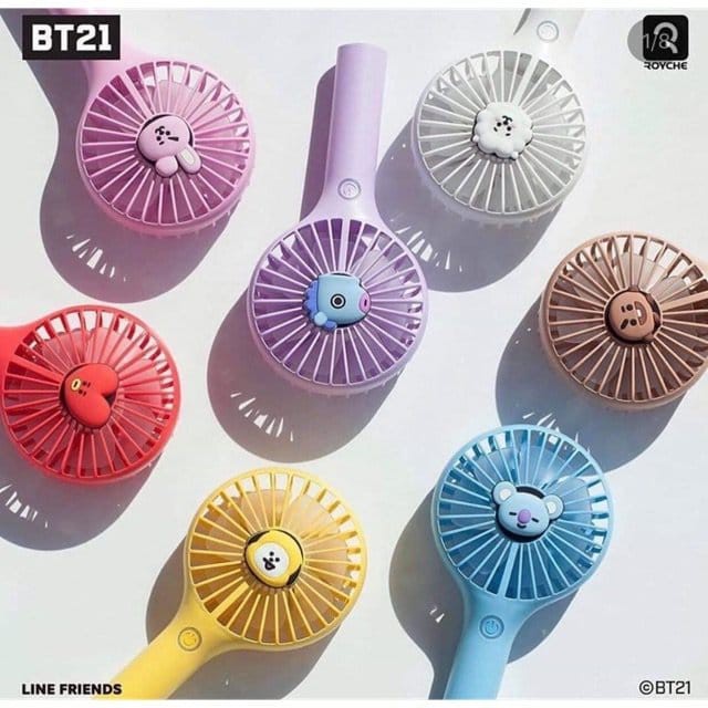 Quạt Pin Handy Fan ver 2 nhân vật BTS hàng chính hãng ( hàng có sẵn) (K52)