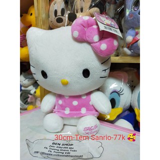 Hello Kitty size 30cm, tem Sanrio chính hiệu xịn sò, mất tag(ảnh thật)💖💖💖
