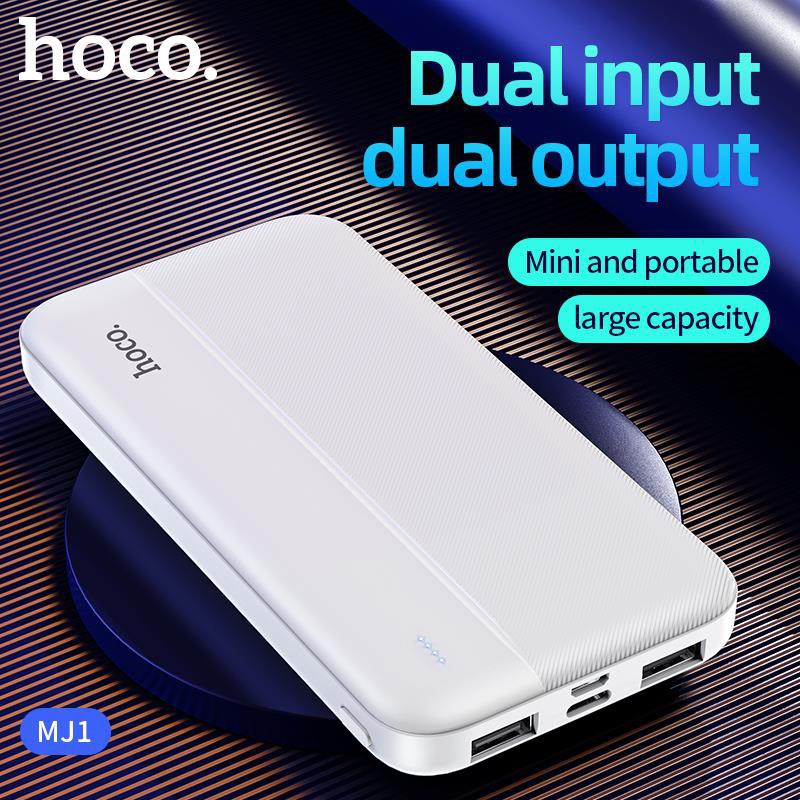 Pin sạc dự phòng Hoco MJ1 Fast energy 10000mAh 2 cổng Input/Output max 2A - Nhất Tín Computer