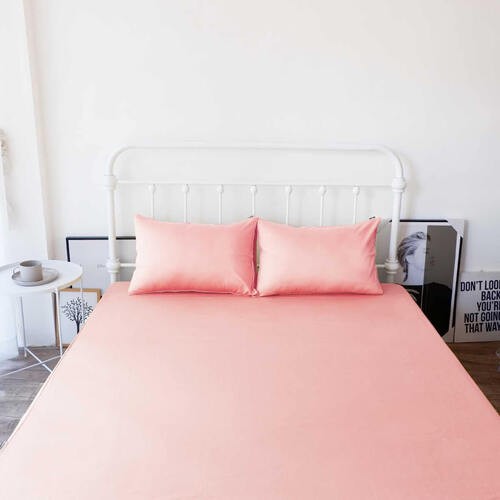 Ga nệm Amando Dream trải giường cotton lụa trơn màu cao cấp mềm mịn độ bền cao bảo hành bởi Vua Nệm