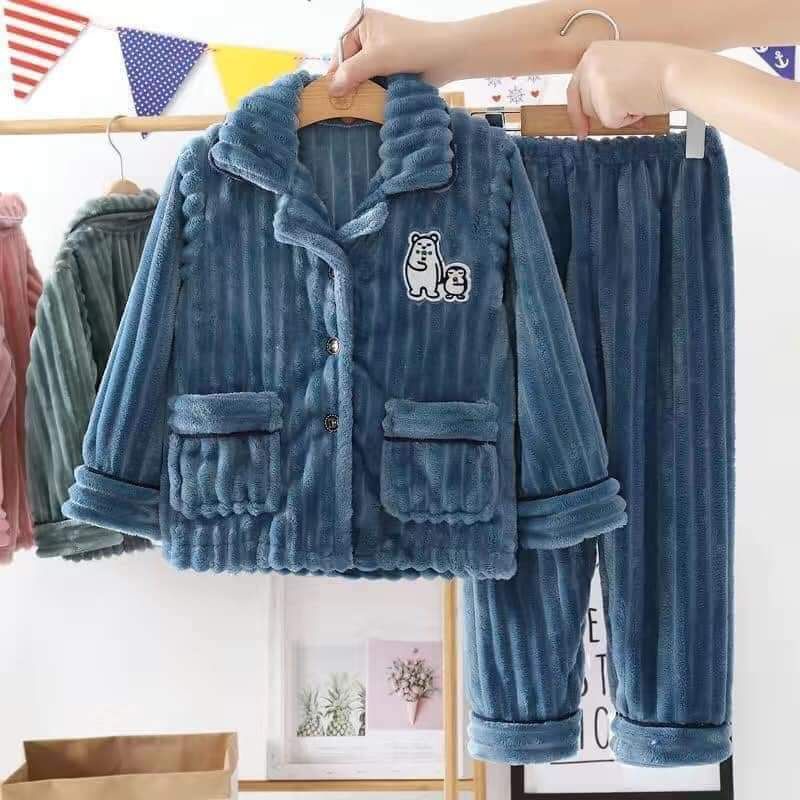 BỘ PIZAMA LÔNG NHUNG sz đại hàng QC