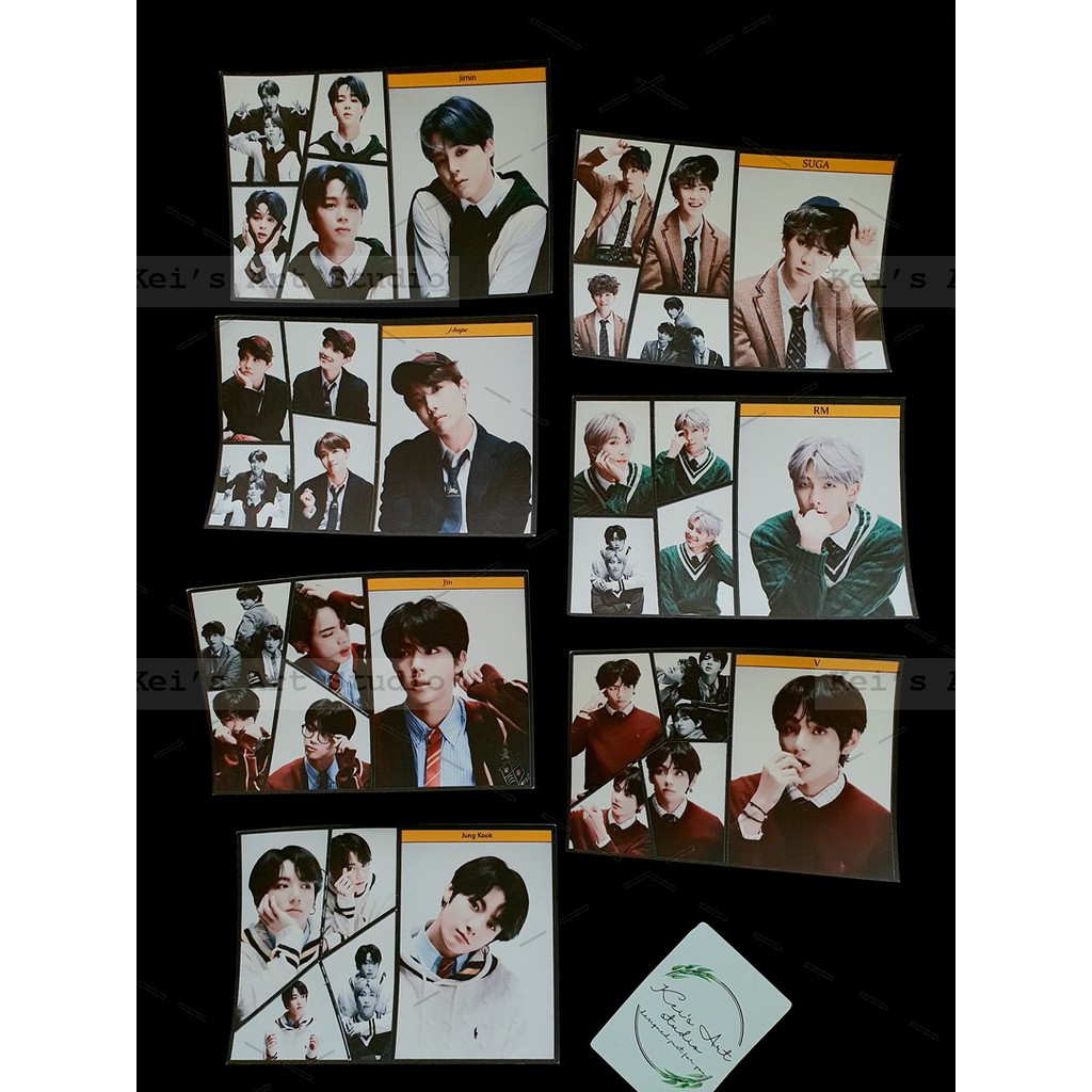 Sticker idol nhóm nhạc Kpop BTS nhiều thiết kế, chủ đề, trang trí sổ sáng tạo dễ thương