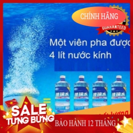 Viên Sủi Nén Pha Nước Rửa Kính xe con tiện tích (1 Viên = 4L Nước)