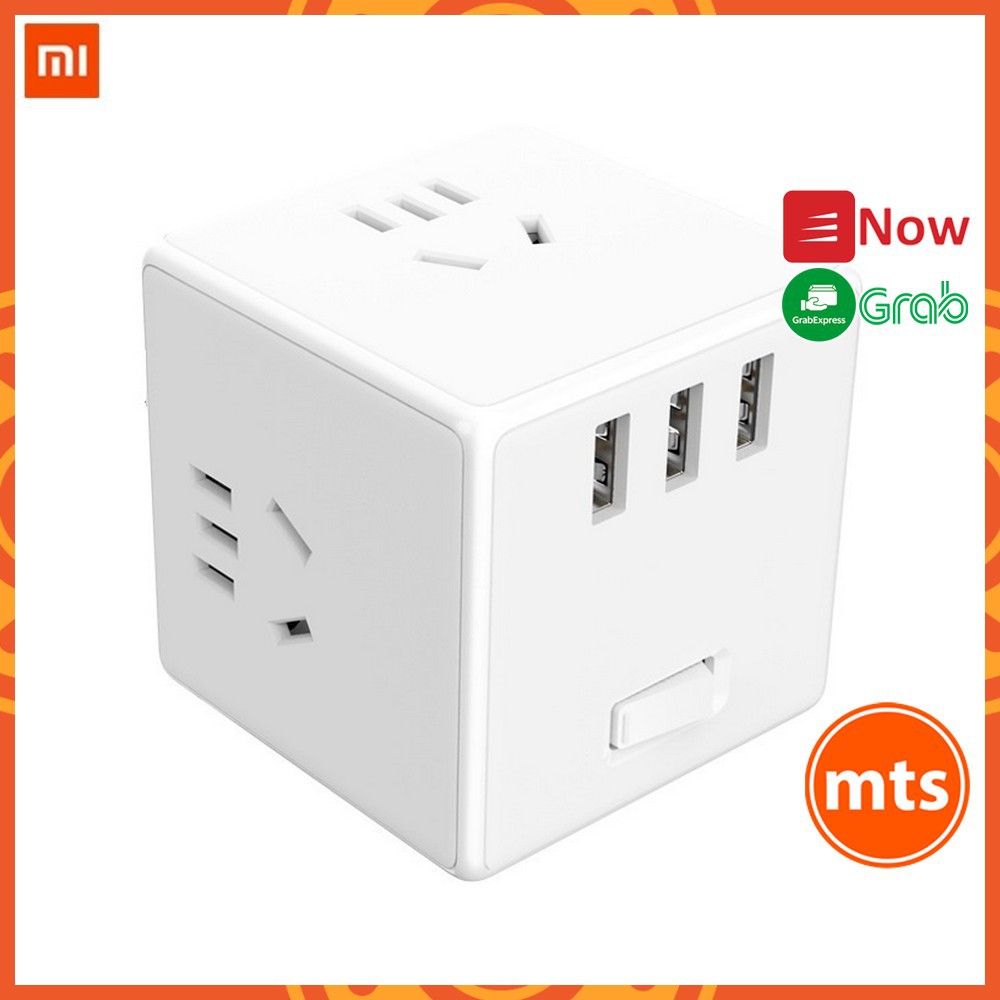 Ổ cắm điện Xiaomi Mijia Rubik Cube MJZHQ3-01QM không dây tiện lợi gọn gàng - Minh Tín Shop