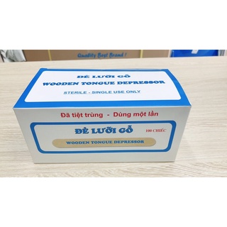 Đè lưỡi gỗ đã tiệt trùng