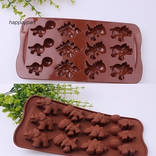 ❂RXJJ❂Dinosaur Baking Silicone Mold Chocolate Cake Cookie Muffin Candy Jelly Mould