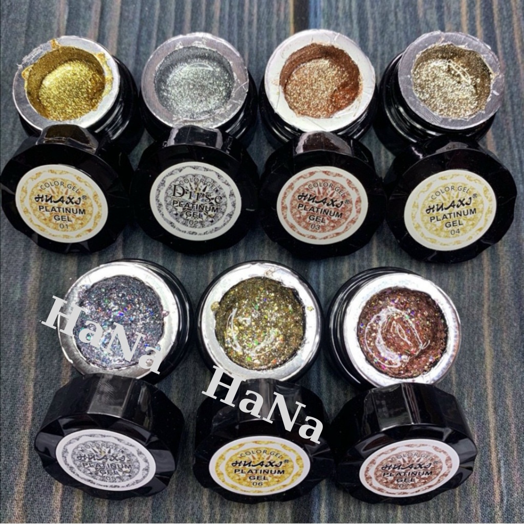 Gel nhũ Huaxi Platinum chính hãng - Gel nhũ nail vẽ móng chuyên dụng (lẻ 1 hũ)