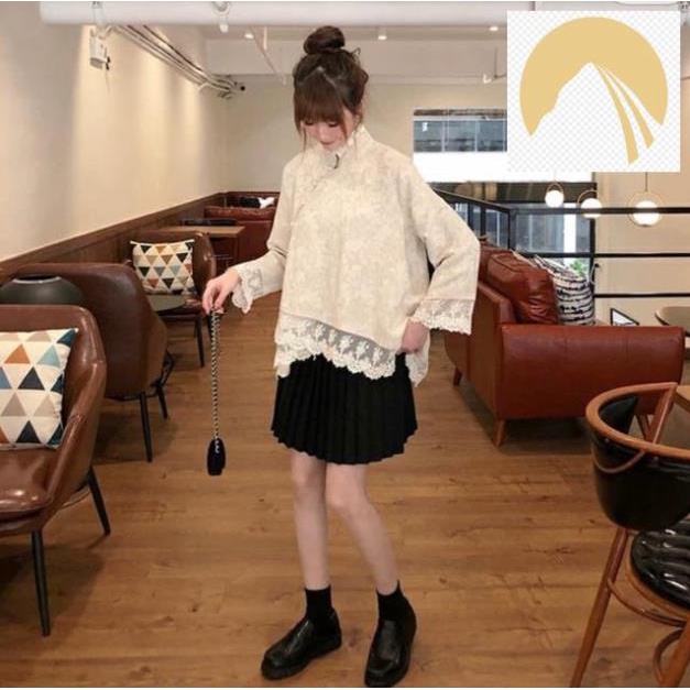 ÁO KIỂU CỔ TÀU 🎀 VIỀN REN NÚT XÉO 🎀 MANG PHONG CÁCH TIỂU THƯ TRUNG HOA CỰC XINH VÀ NỮ TÍNH