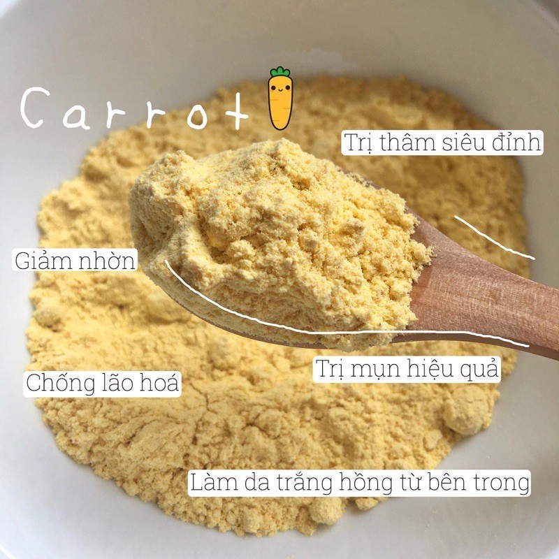 Bột Cà rốt nguyên chất handmade