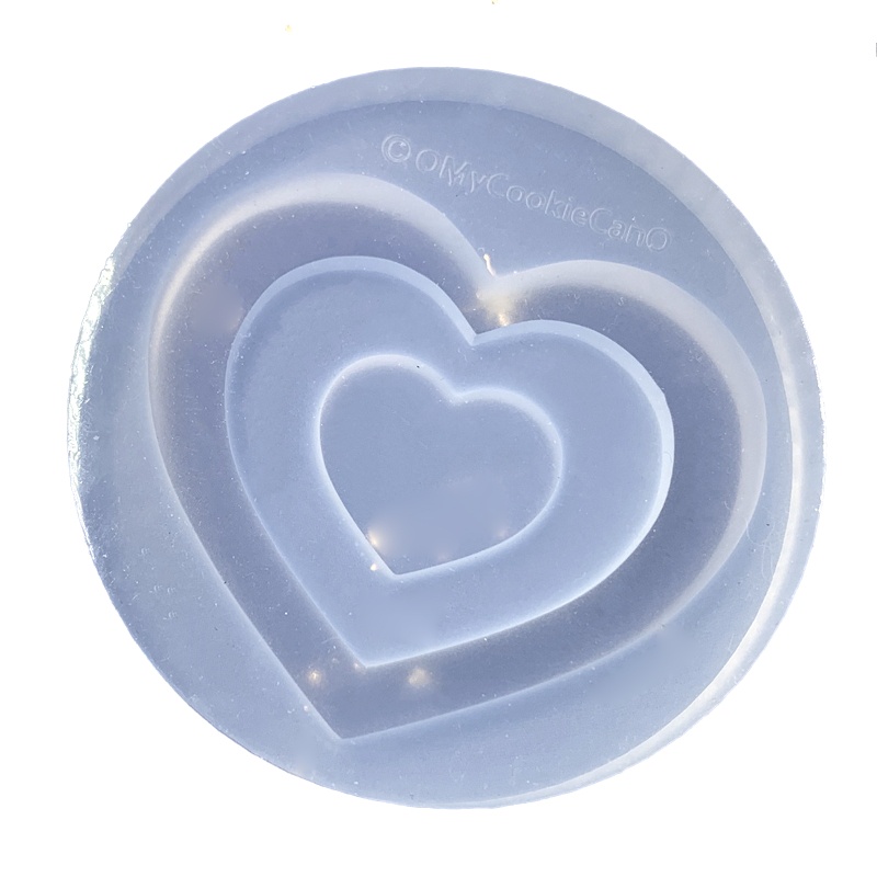 Khuôn Silicone Làm Móc Khóa Hình Ngôi Sao / Trái Tim