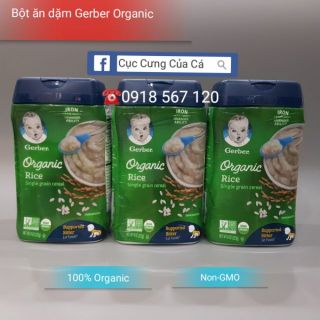 Bột ăn dặm Gerber Organic , nội địa Mỹ
