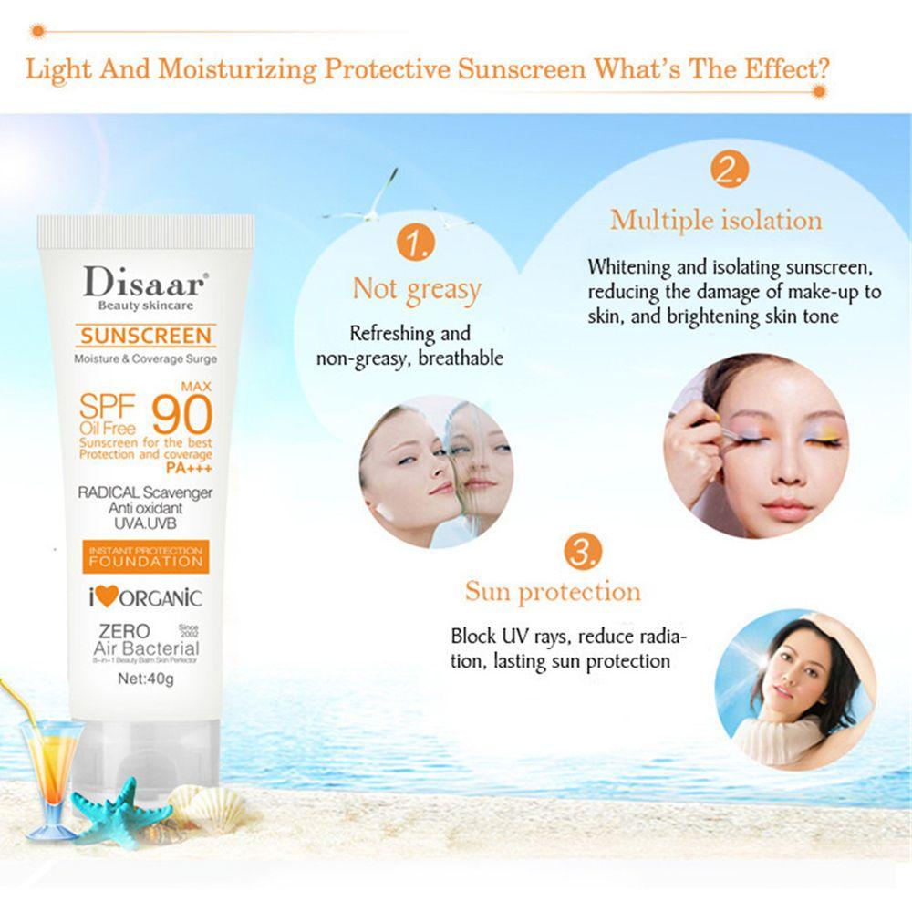 MAXG Kem Chống Nắng SPF90 Kiểm Soát Dầu Chống Thấm Nước Dưỡng Ẩm Cho Da Cổ Và Cánh Tay