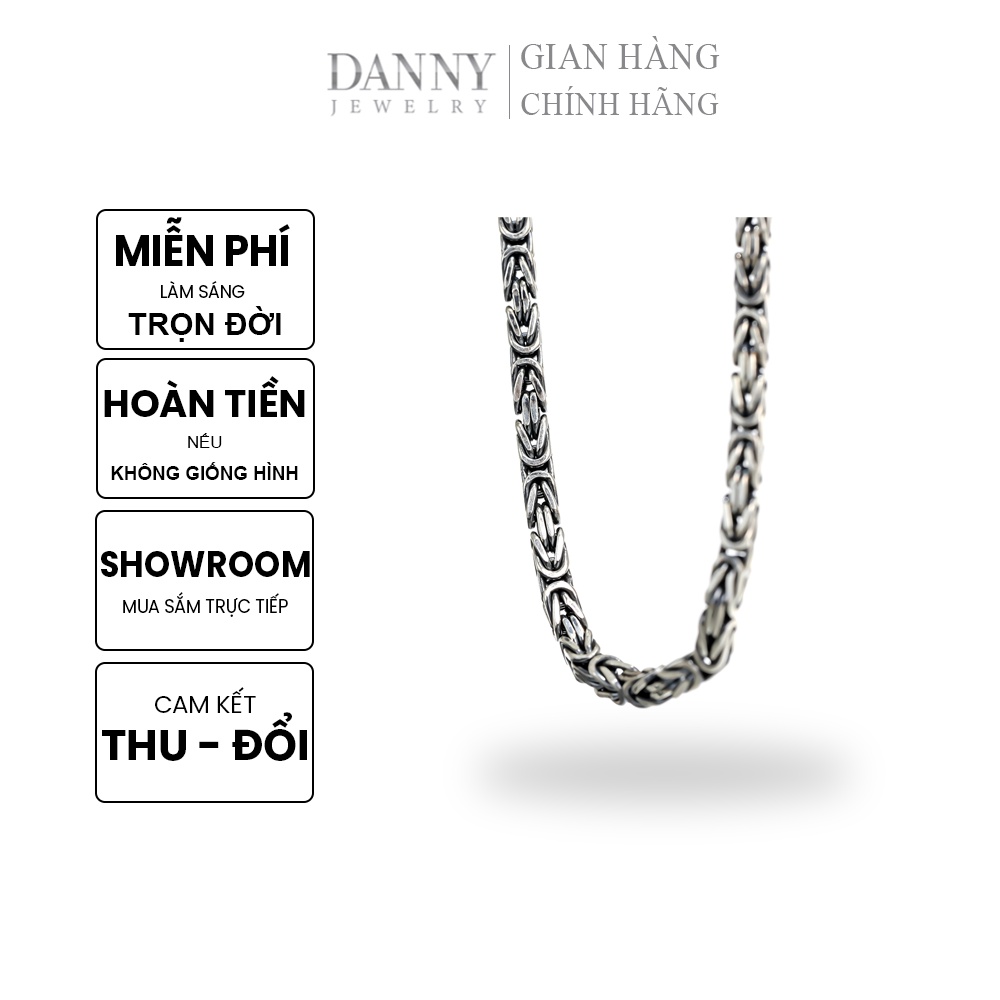 Dây chuyền Nam Bạc Thái DANNY Mắt Xích - Trang sức Bạc Thái cao cấp